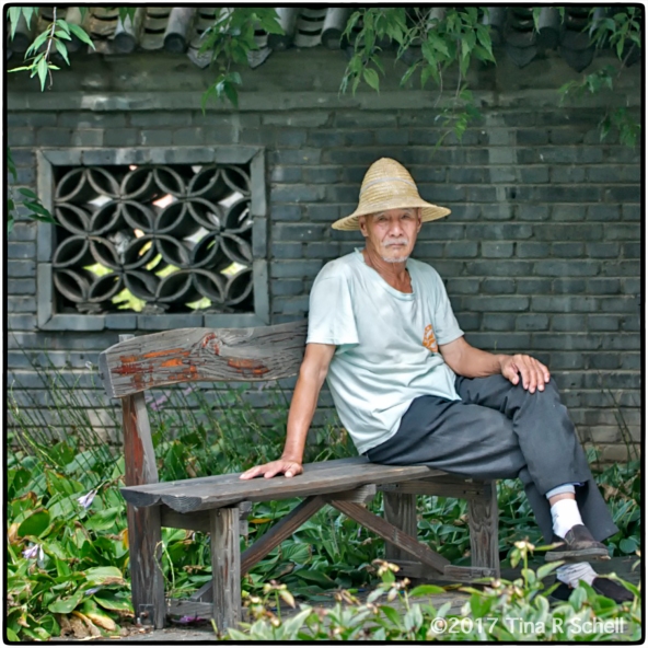 OLD MAN AT THE WALL, CHINA